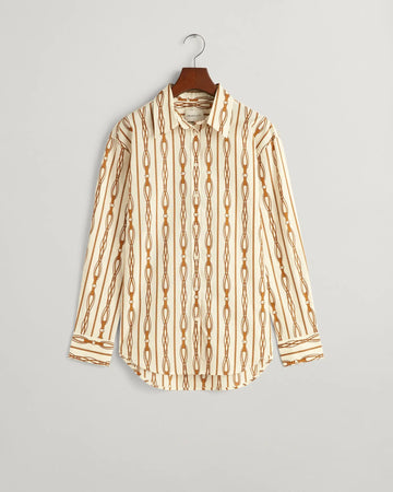 Πουκάμισο Με Μοτίβο Voile Rope Striped Σε Χαλαρή Γραμμή (Outlet) GANT